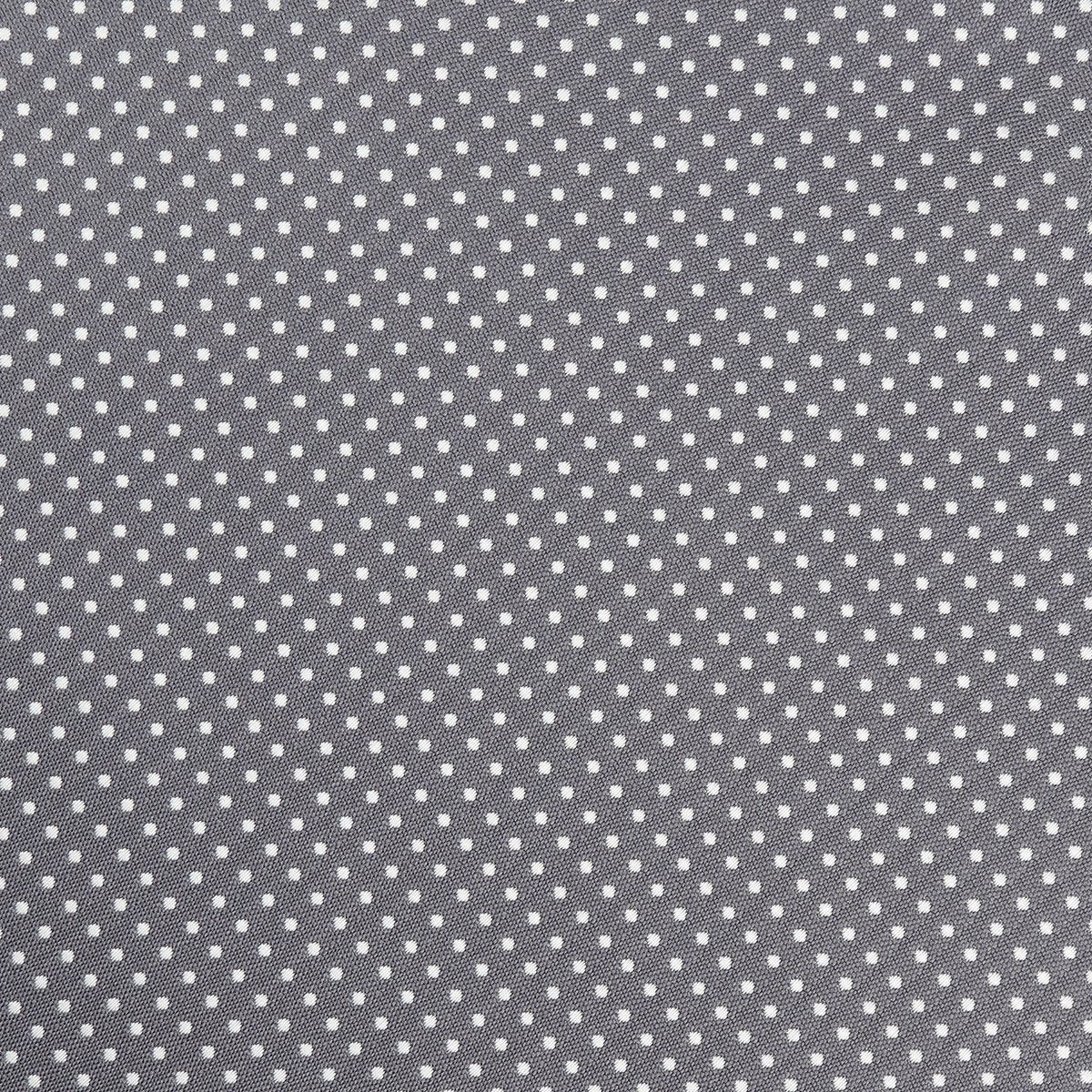 Charcoal/White Luxury Mini Spotted Weave Pocket Square