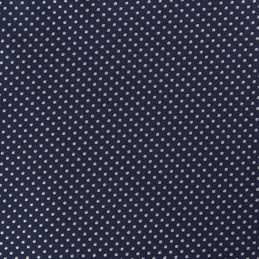 Navy/White Luxury Mini Spotted Weave Pocket Square