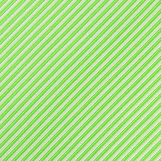 Lime Green/White Luxury Mini Striped Weave Pocket Square