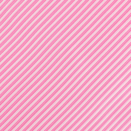 Pink/White Luxury Mini Striped Weave Pocket Square