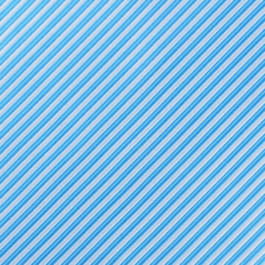 Blue/White Luxury Mini Striped Weave Pocket Square