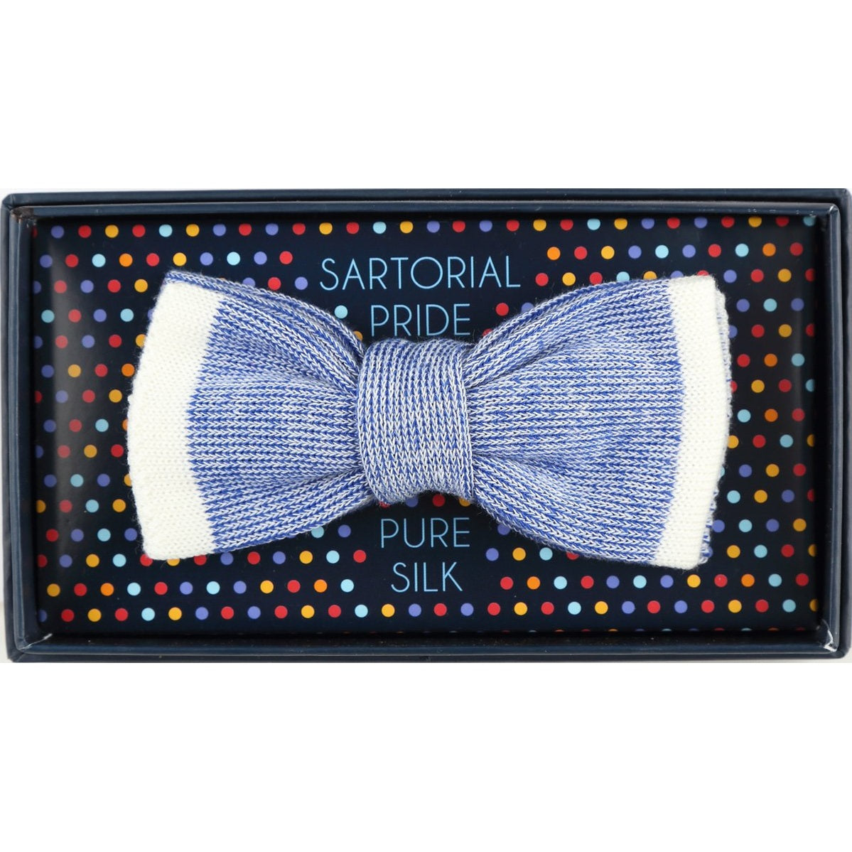 Royal Shaded Effect Mens Italian Knitted Bow Tie