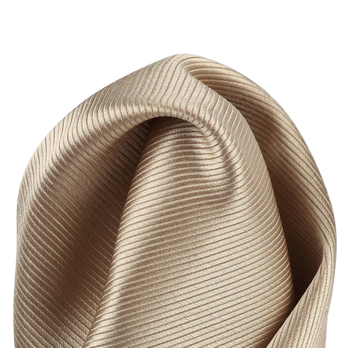 Taupe Pure Silk Twill Weave Pocket Square
