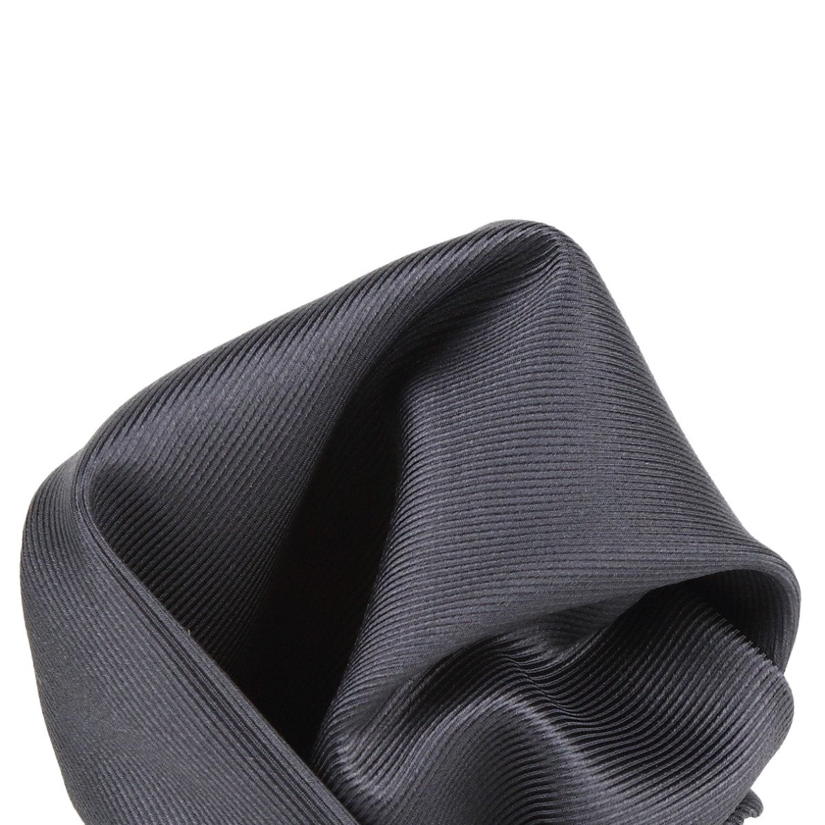 Charcoal Pure Silk Twill Weave Pocket Square