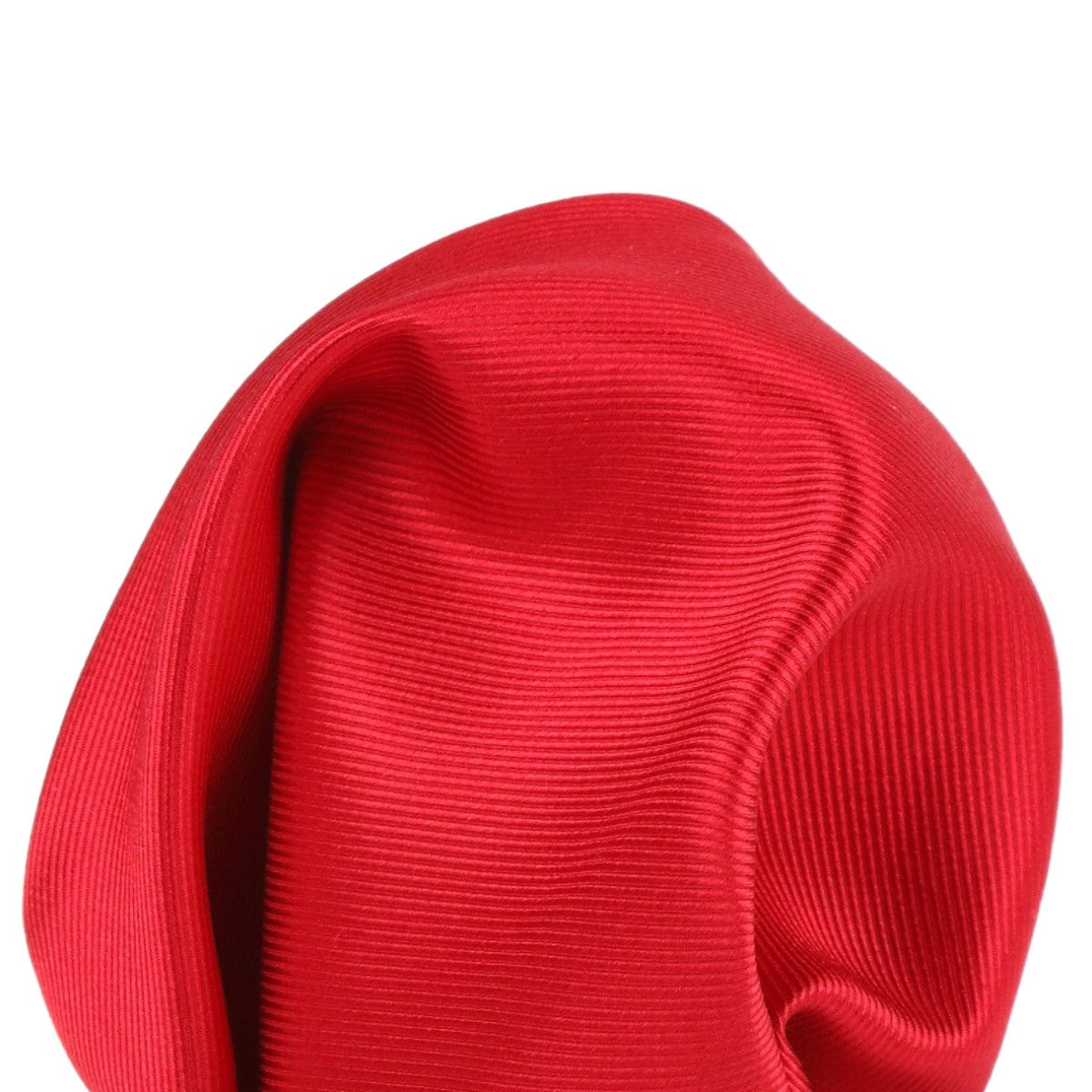 Red Pure Silk Twill Weave Pocket Square