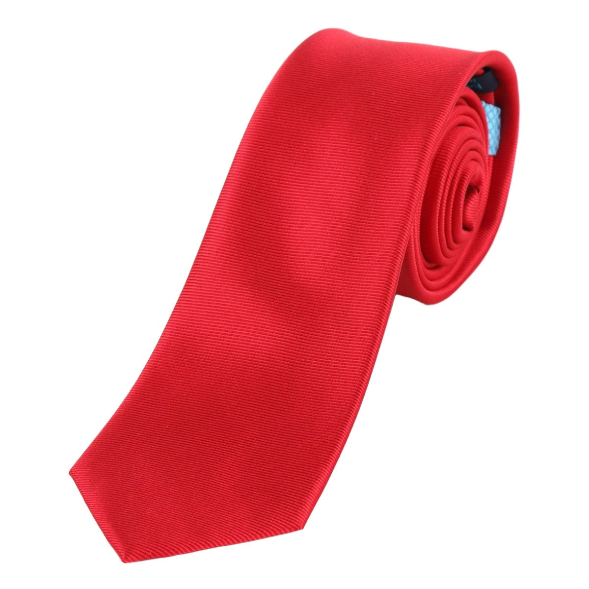 Red Mens Silk Twill Weave Neck Tie