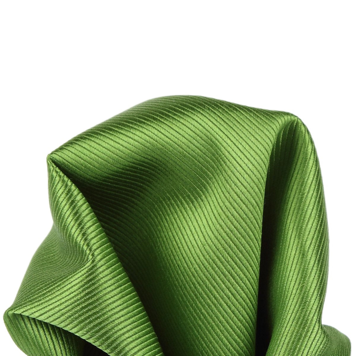 Green Pure Silk Twill Weave Pocket Square