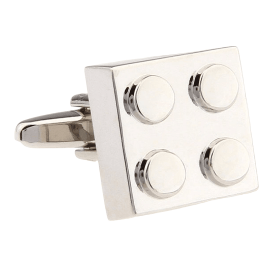 Silver Square Spot Cuff Links