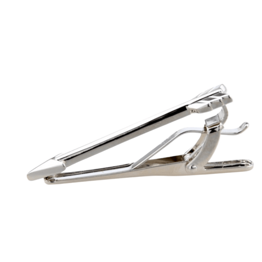 silver arrow design mens tie clip
