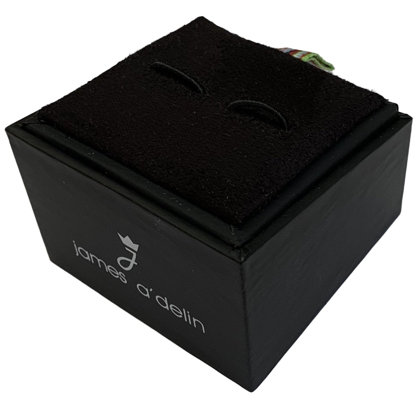 Black Crystal Octagon Cuff Links