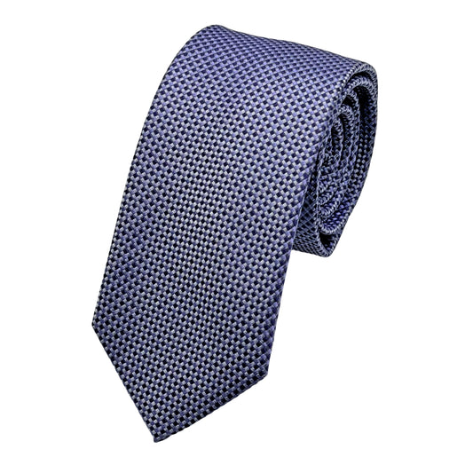 Light Purple Italian Mens Silk Subtle Textured Weave Neck Tie