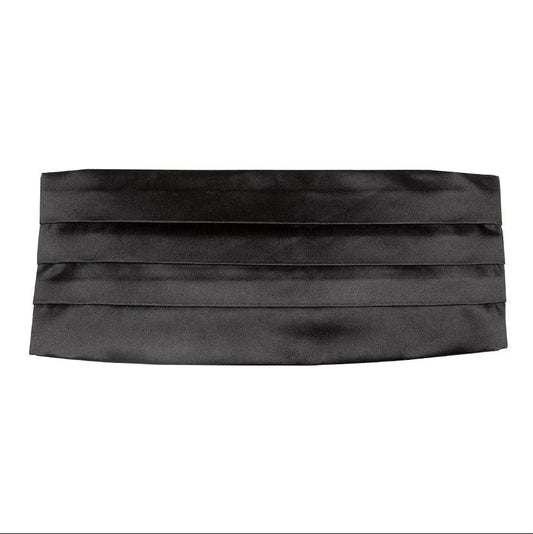 Black Tuxedo Satin Cummerbund