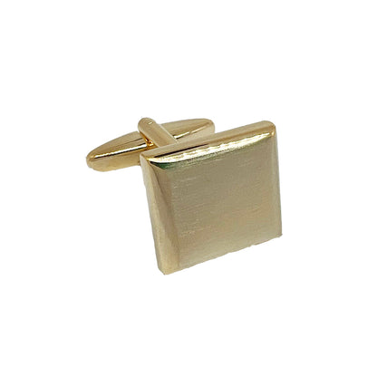 Gold Shaded Square Cuff Links