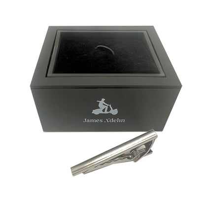 Silver Concave Tie Bar