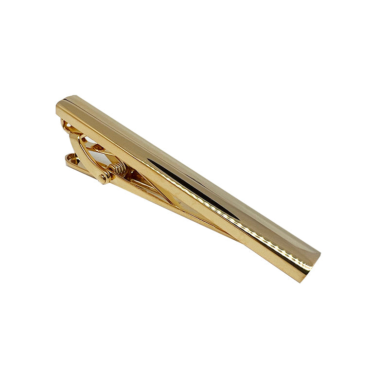 Gold Concave Tie Bar