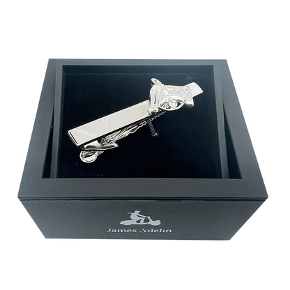 Silver with Horse Head Tie Bar