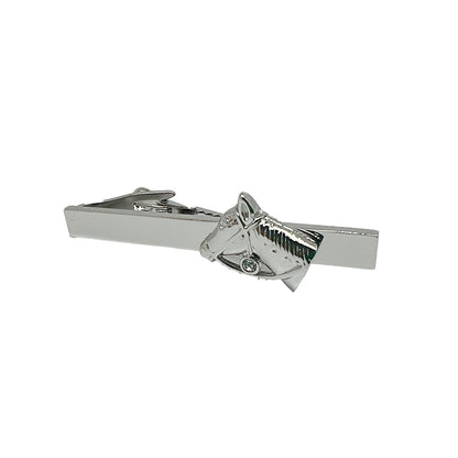 Silver with Horse Head Tie Bar