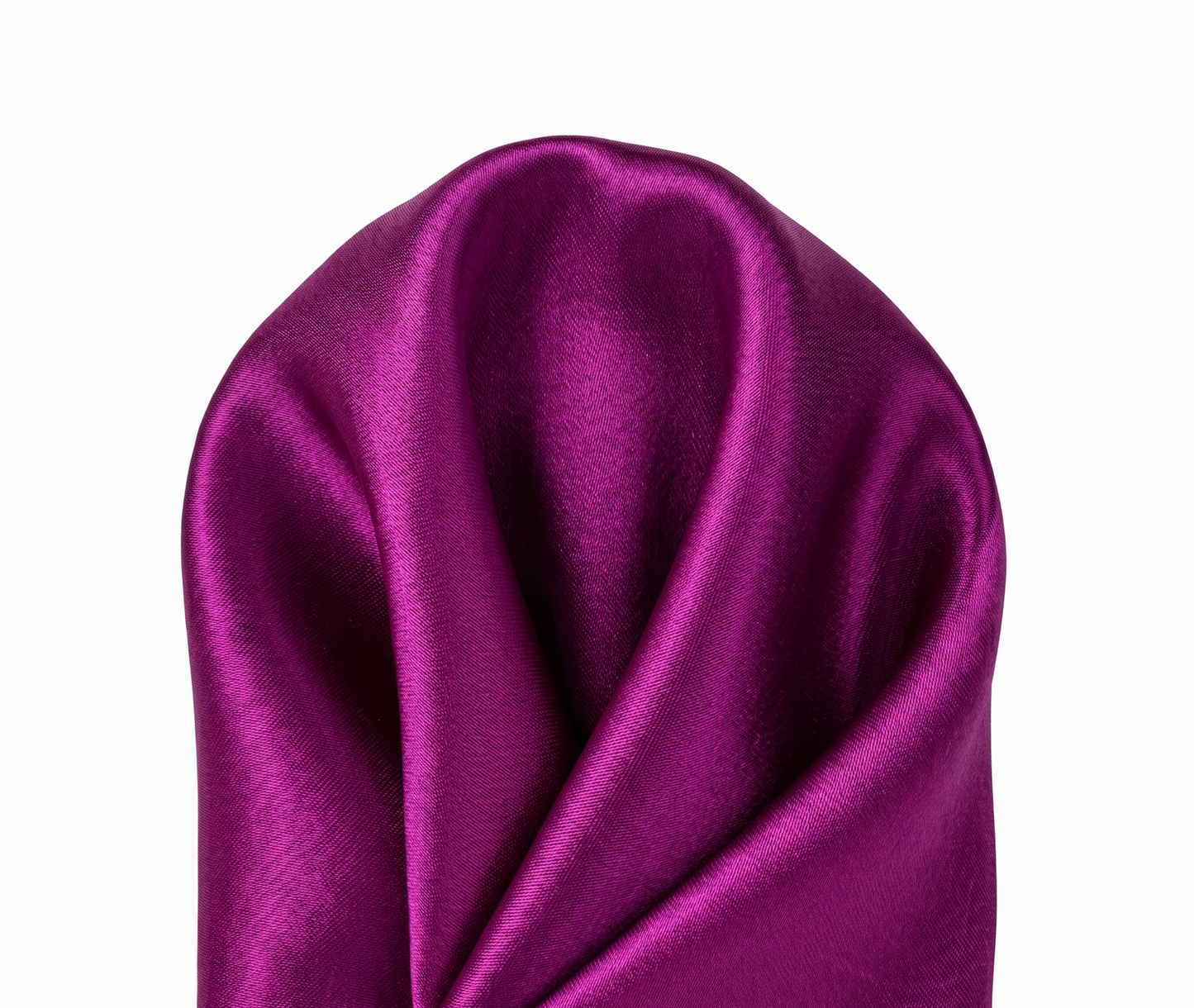 Magenta Pure Silk Solid Satin Weave Pocket Square