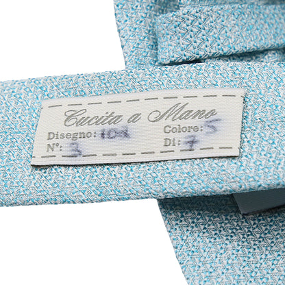 Aqua Mens Italian Pure Silk Geometric Neck Ties