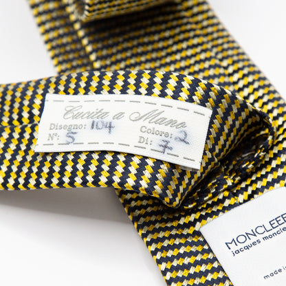 Gold Italian Textured Silk Neck Tie