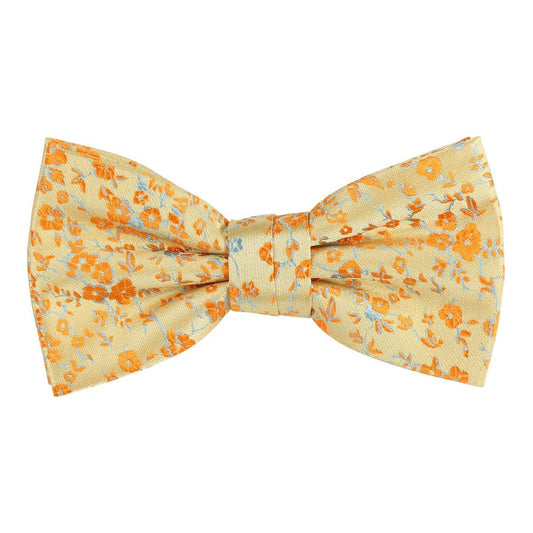 Gold/Orange Luxury Floral Weave Bow Tie