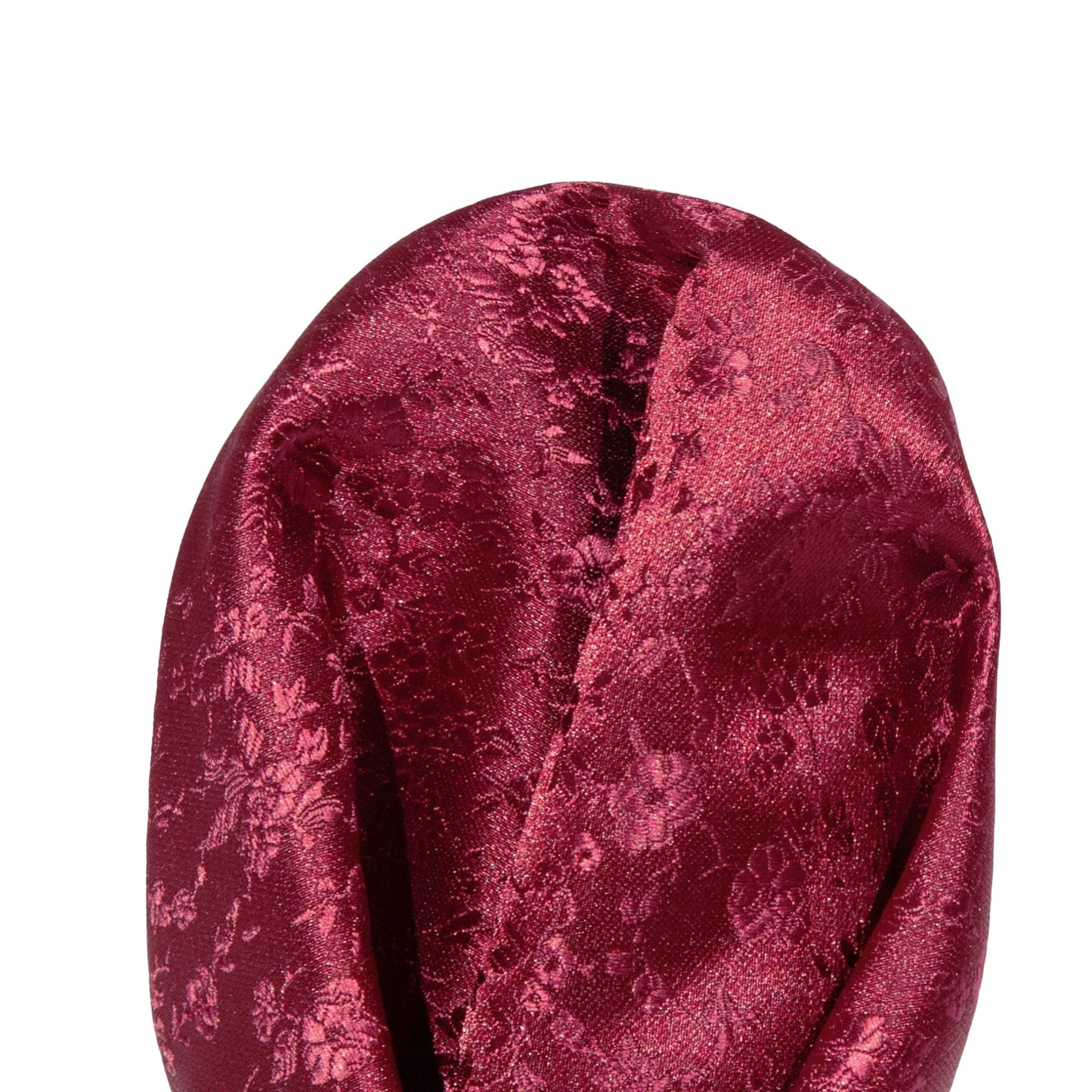 Burgundy Luxury Weave Floral Pocket Square