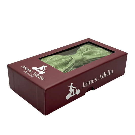 Sage Green Luxury Floral Weave Bow Tie
