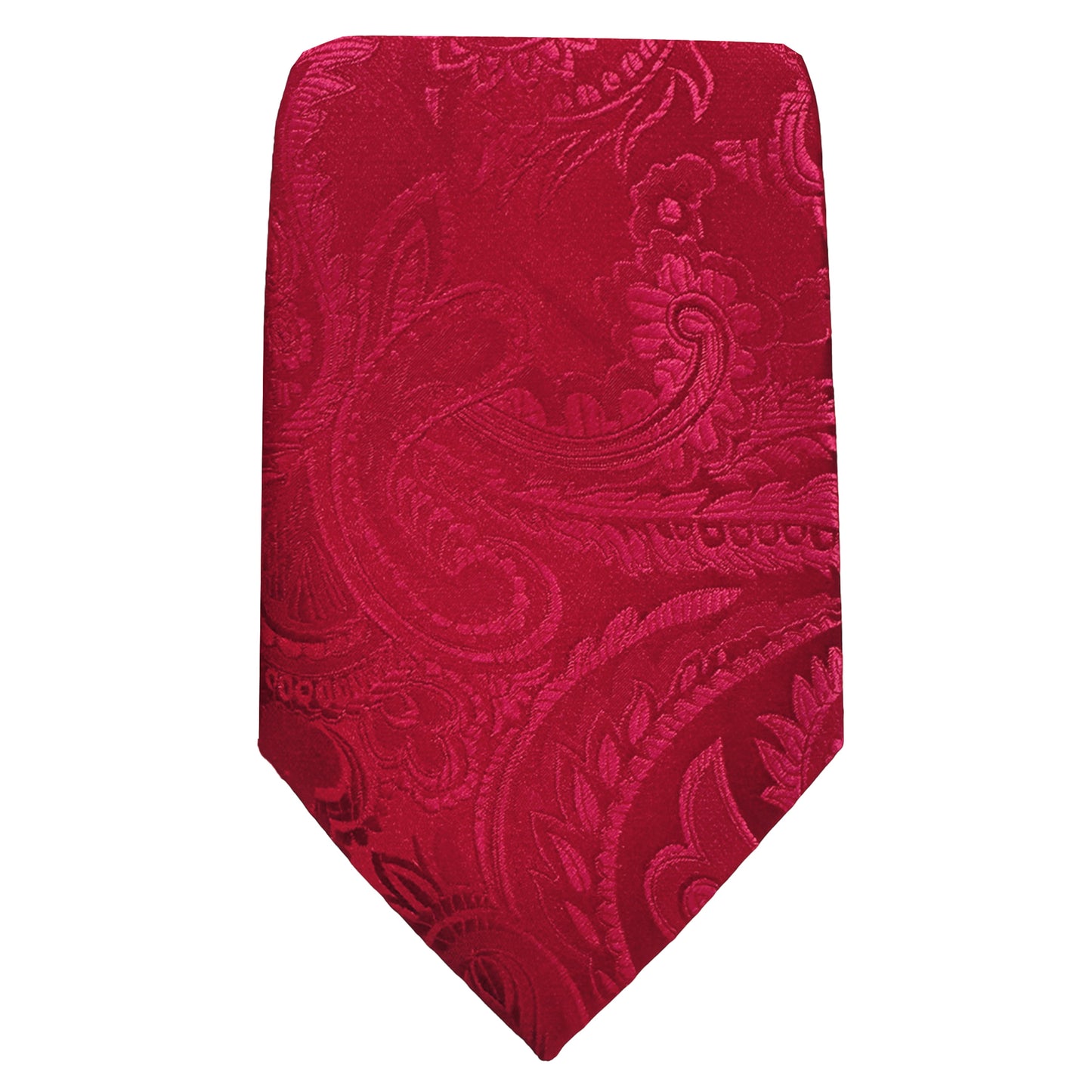 Red Luxury Paisley Weave Neck Tie