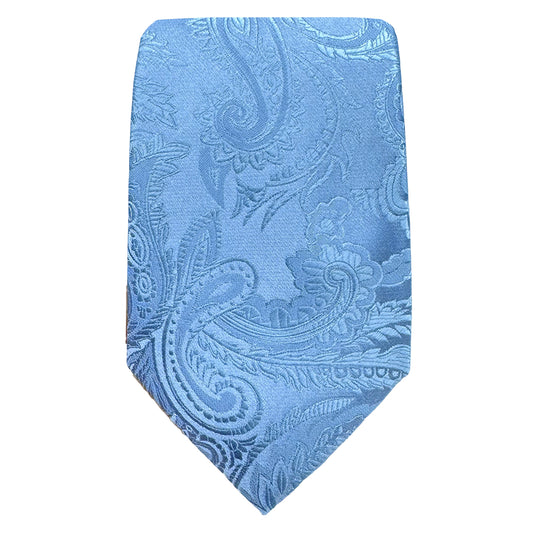 Blue Luxury Paisley Weave Neck Tie