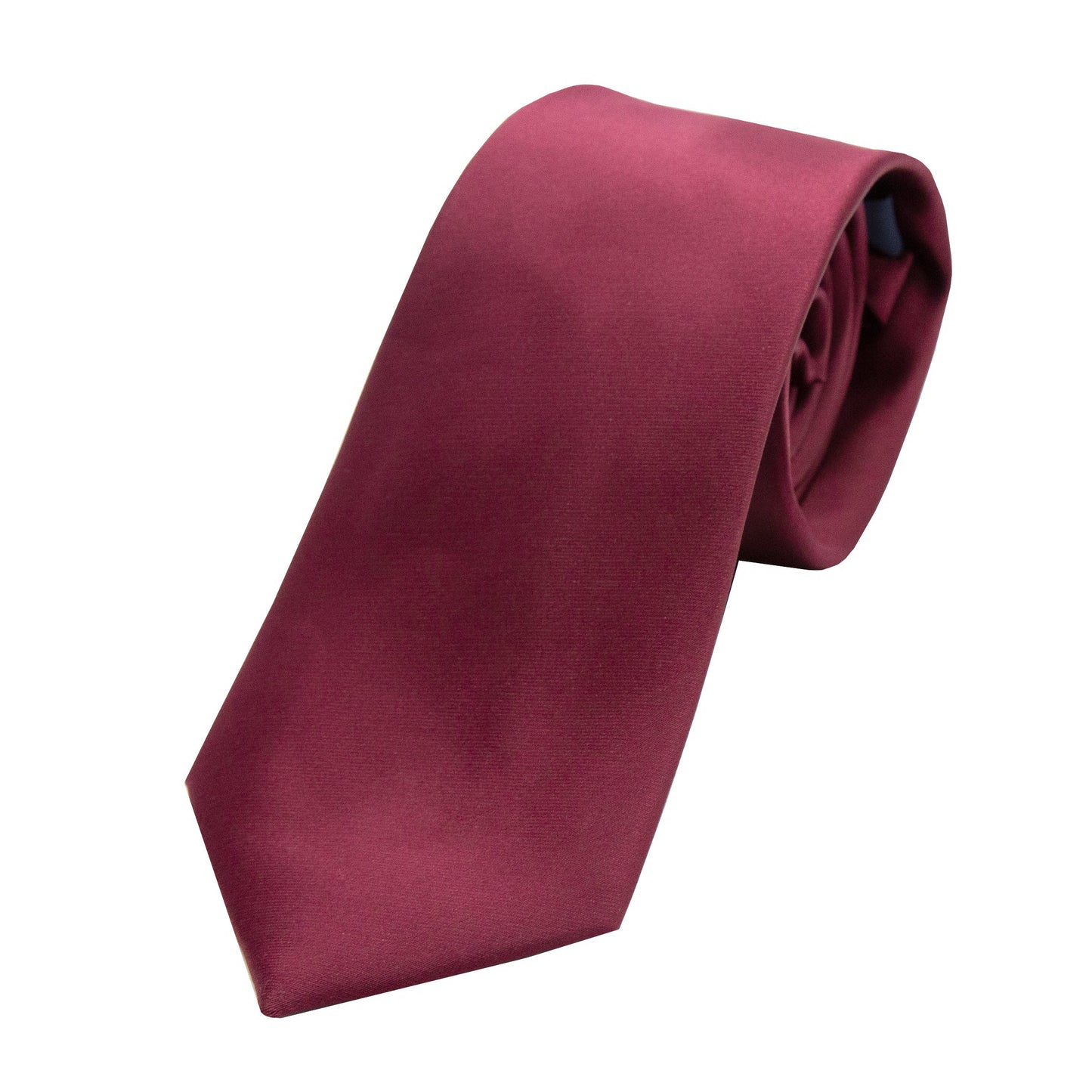 Burgundy Luxury Satin Weave Neck Tie