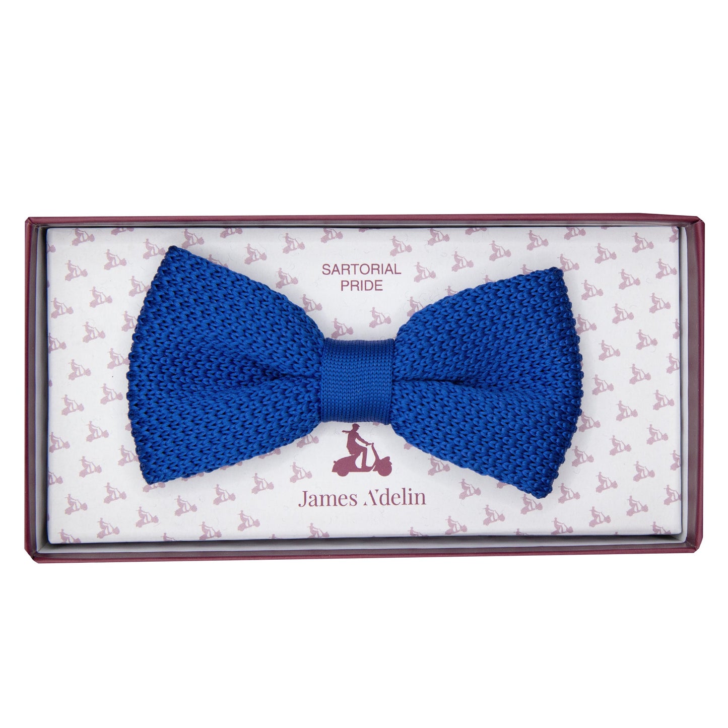 Royal Blue Luxury Knitted Bow Tie