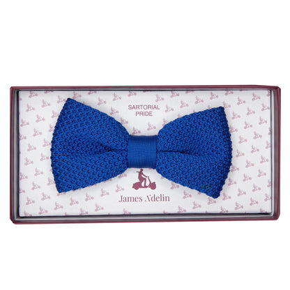 Royal Blue Luxury Knitted Bow Tie