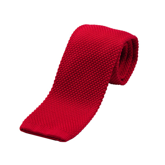 Red Luxury Knitted Neck Tie