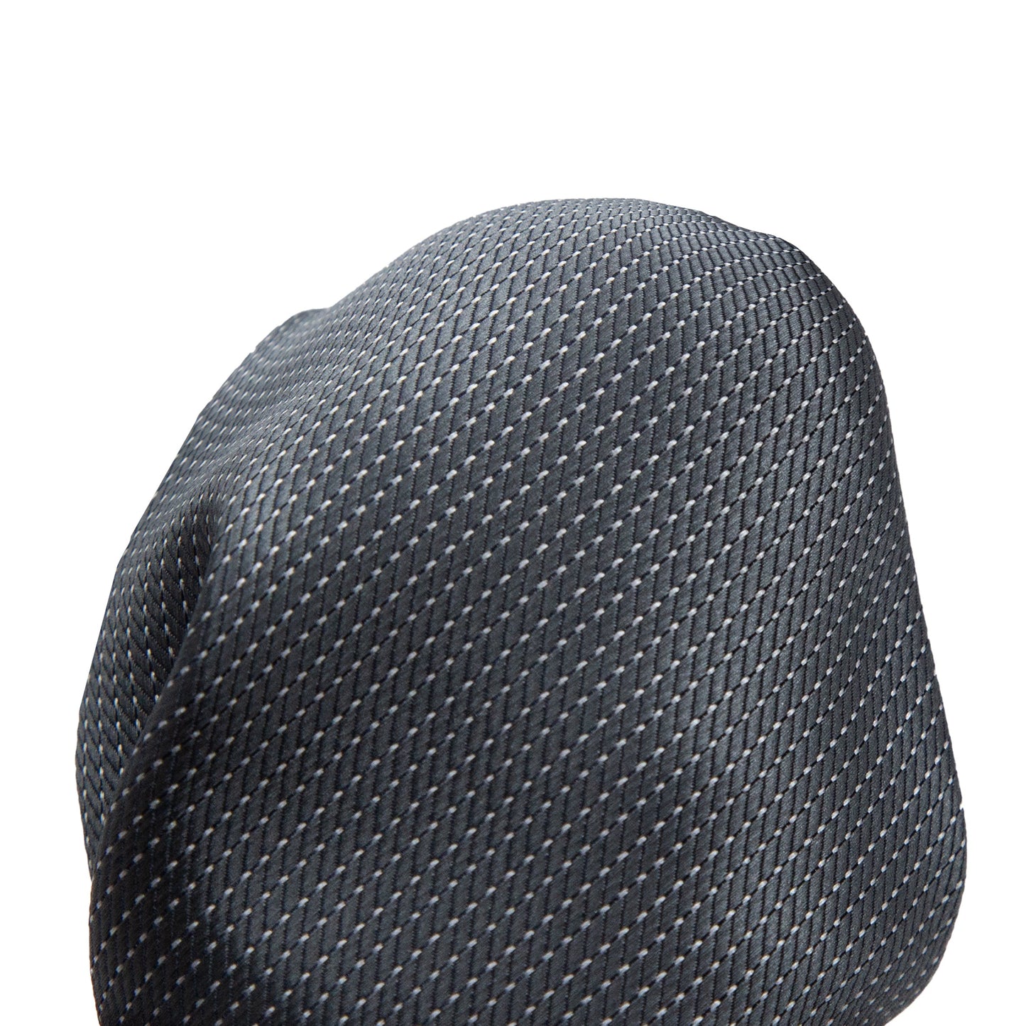 Charcoal Luxury Spotted Pin Dot Textured Weave Pocket Square