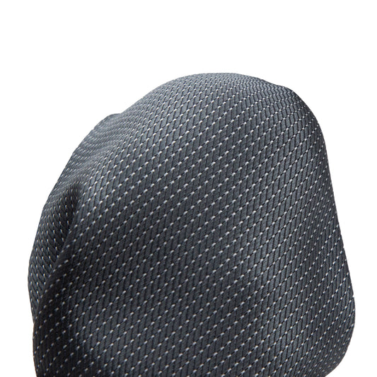 Charcoal Luxury Spotted Pin Dot Textured Weave Pocket Square