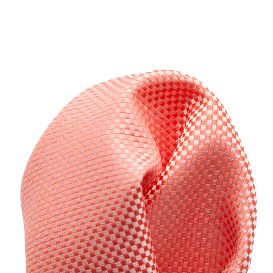 Soft Orange Luxury Textured Weave Pocket Square