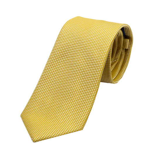 Soft Gold Luxury Textured Weave Neck Tie