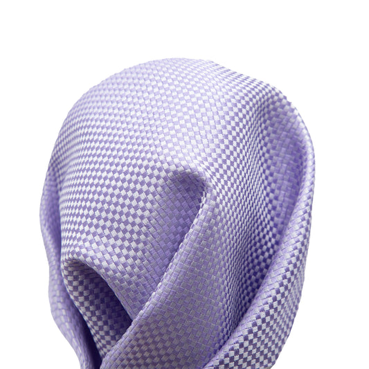 Soft Purple Luxury Textured Weave Pocket Square
