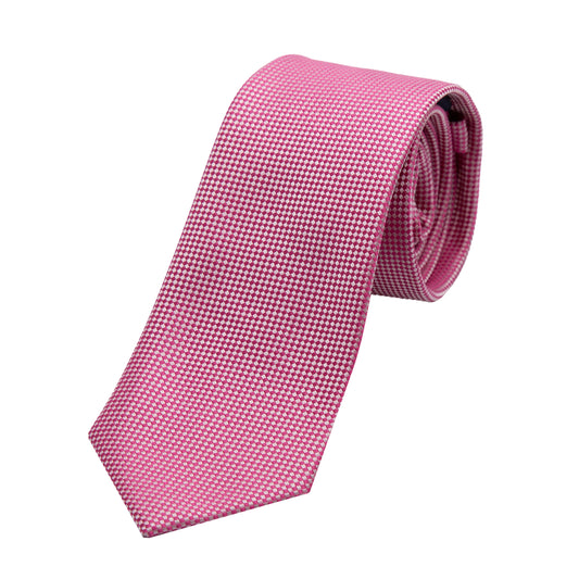 Soft Magenta Luxury Textured Weave Neck Tie
