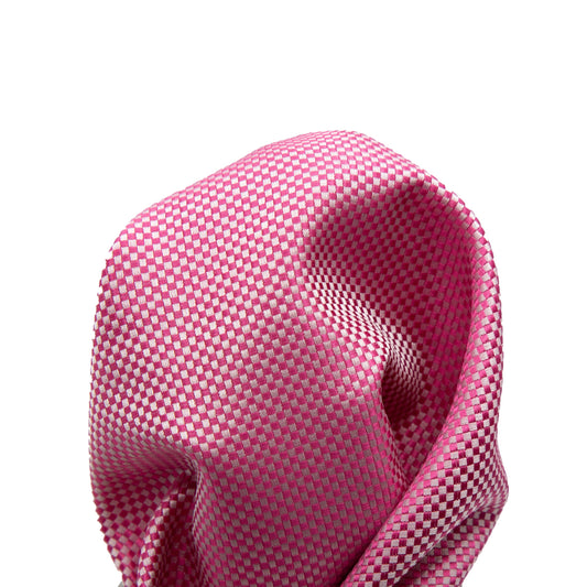 Soft Magenta Luxury Textured Weave Pocket Square