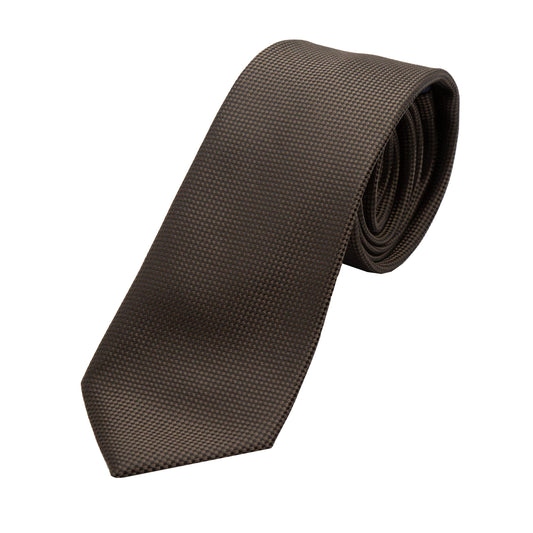 Brown Luxury Textured Weave Neck Tie