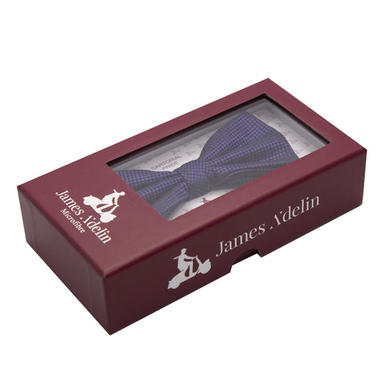Purple Luxury Textured Weave Bow Tie
