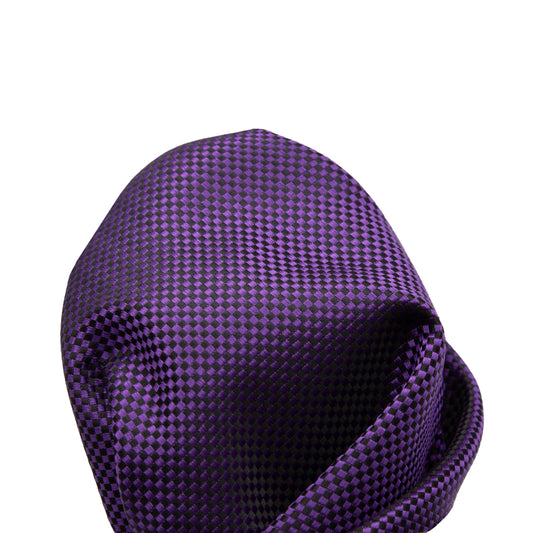 Purple Luxury Textured Weave Pocket Square