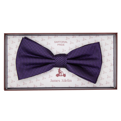 Purple Luxury Textured Weave Bow Tie