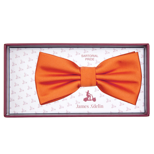 Orange Luxury Satin Weave Bow Tie