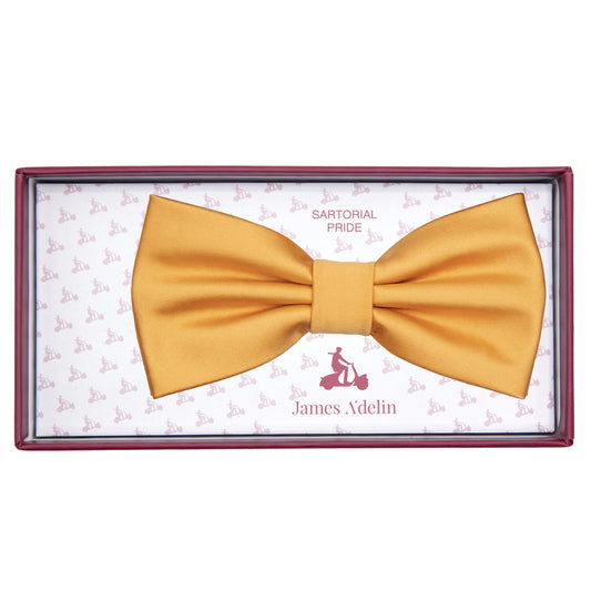 Gold Luxury Satin Weave Bow Tie