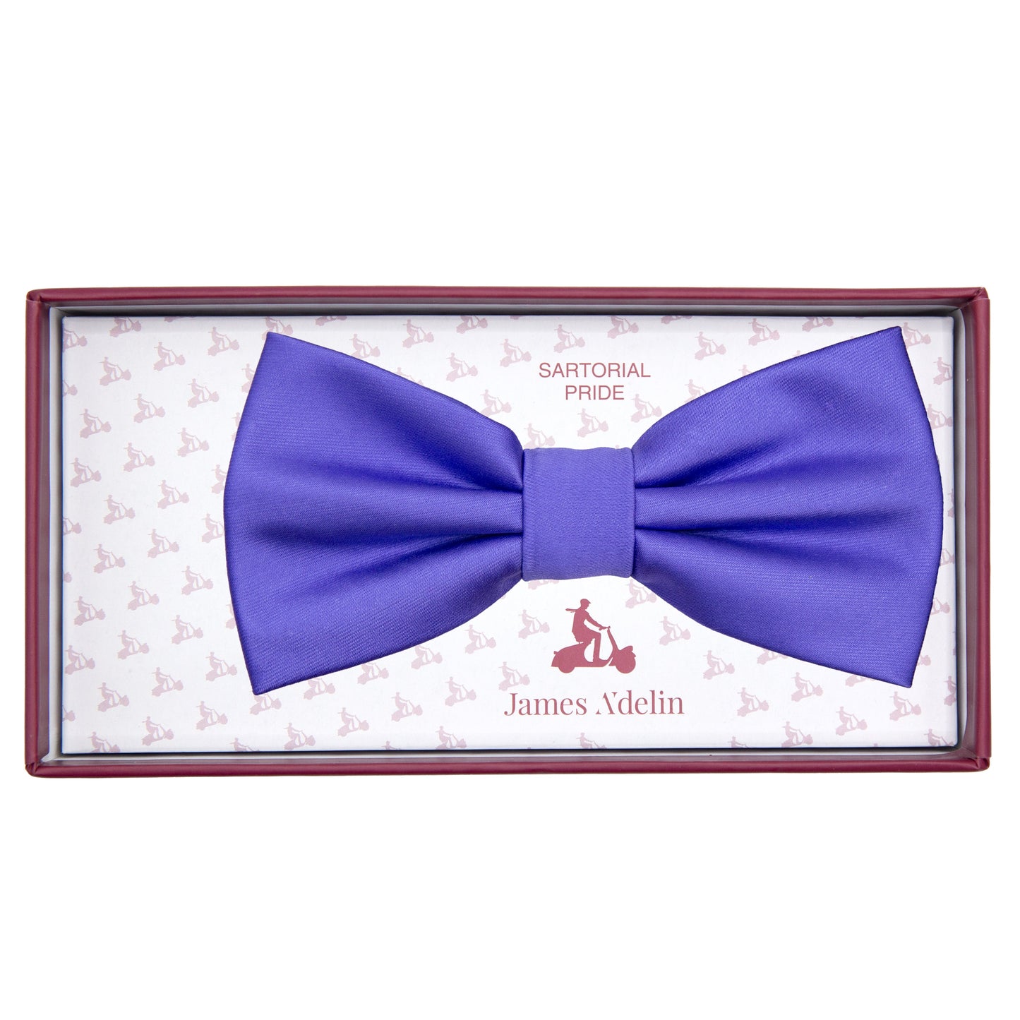 Purple Luxury Satin Weave Bow Tie