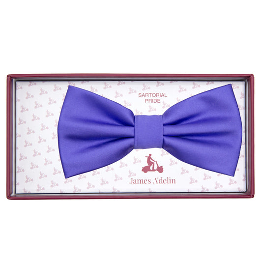 Purple Luxury Satin Weave Bow Tie