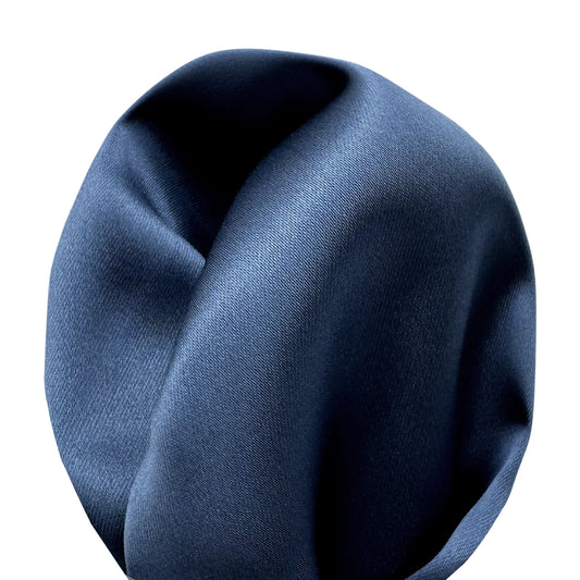 Slate Blue Luxury Satin Weave Pocket Square