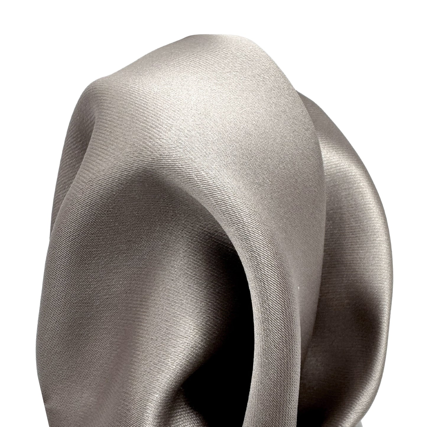 Mushroom Luxury Satin Weave Pocket Square
